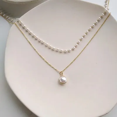 Women’s Pearl Necklace Pendant